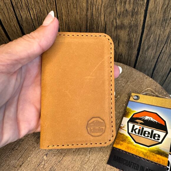 Genuine Leather Wallet Made in Africa Leather Card Holder Minimalist Wallet NEW - Picture 2 of 5